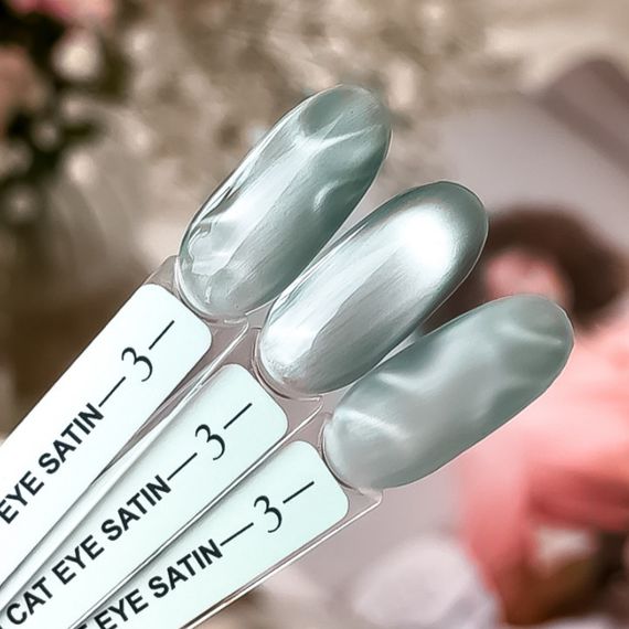 Гель-лак сатинова кішка Crooz №03 Satin Cat (ніжний мʼятний) 8мл | Зображення 2