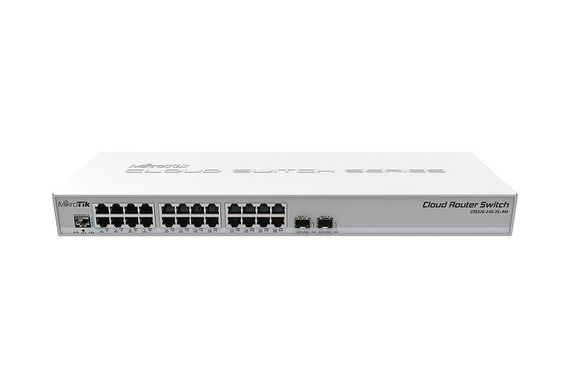 MikroTik CRS326-24G-2S+RM L2 Комутатор 24 порти керований | Зображення 1