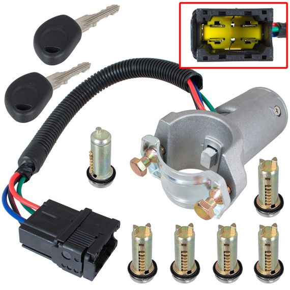 Iveco Daily IV 06-12 замок запалювання + личинки + ключі (повний комплект) | Зображення 1