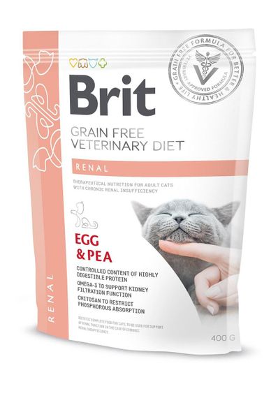 Brit GF Veterinary Diets Cat Renal 0.4 кг сухой лечебный корм для кошек