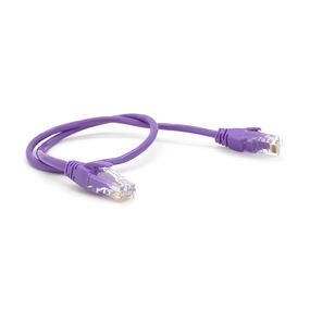 Патч-корд литий RITAR, UTP, RJ45, Cat.5e, 0,3m, фіолетовий, Cu (мідь)