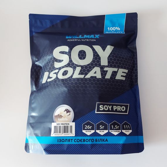 Соевый протеин SOY ISOLATE Willmax 900 г | Зображення 1