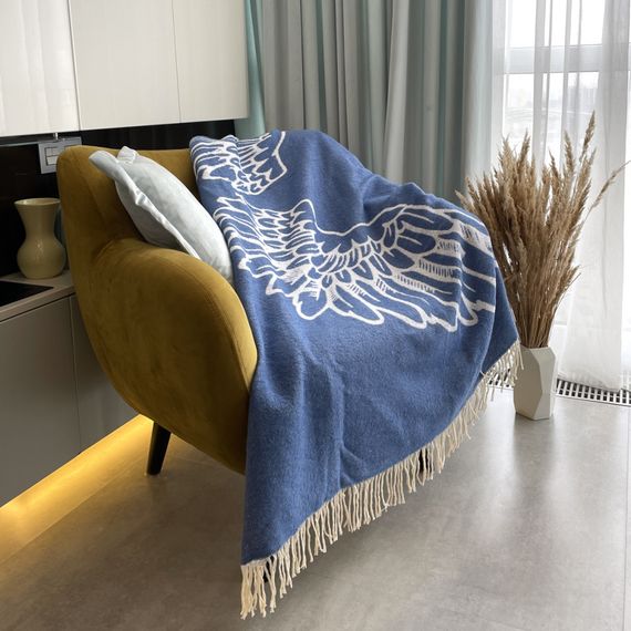 Плед SoundSleep 113037  140х200 см  бавовна синiй