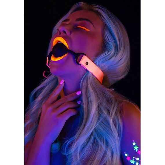 Кляп, що світиться в темряві Taboom Ball Gag, рожево-чорний | Зображення 1