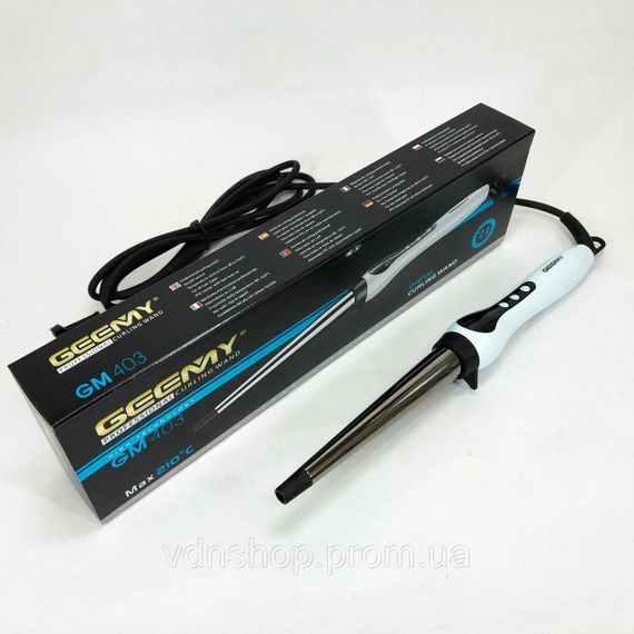 Конусна плойка для прикореневого об'єму Gemei GM-403, Плойка для волосся з комфортом RE-33 | Зображення 9