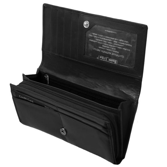 Гаманець жіночий шкіряний Semi Line RFID Black (P8273-0) | Зображення 1