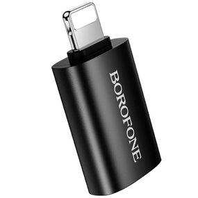 Перехідник Borofone BV26 Lightning Male to USB Female USB2.0 Black
