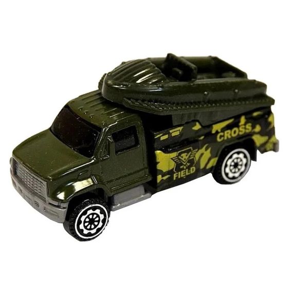 Машина детская "Военная машинка с лодкой" 7633-7, 1:64