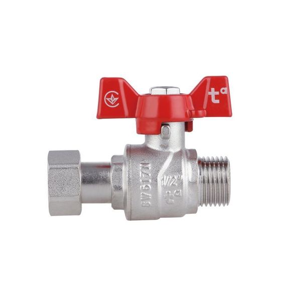 Кран кульовий із накидною гайкою Thermo Alliance Forte 1/2" ВЗ для води прямий SF261W15 | Зображення 4