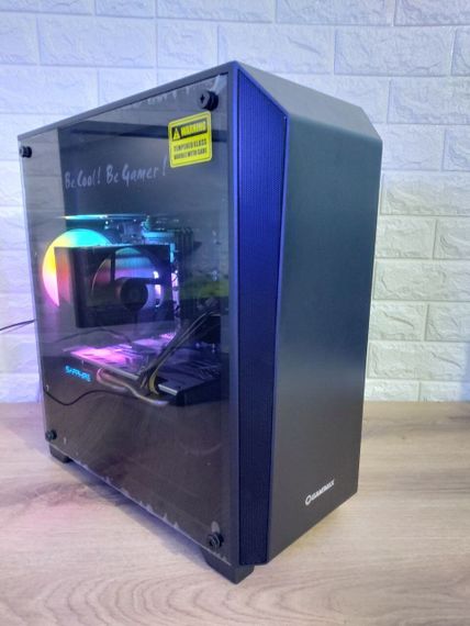 Ігровий ПК GameMax Nova Tower / Intel Core i5-3470 (4 ядра по 3.2 - 3.6 GHz) / 16 GB DDR3 / 512 GB SSD + 500 GB HDD / AMD Radeon RX 570, 4 GB GDDR5, 256-bit / 400W б/в + Подарунок Кабель DVI + живлення | Зображення 1