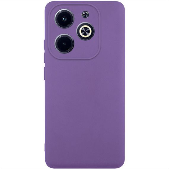 Чехол TPU GETMAN Liquid Silk Full Camera для Infinix Hot 40i Фиолетовый / Amethyst