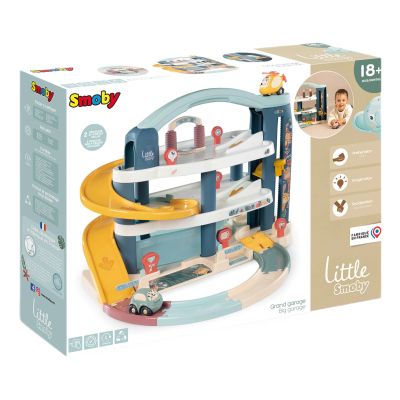 Ігровий набір Smoby Little Великий гараж 3 поверхи, з машинкою та гелікоптер (7600140203) | Зображення 2