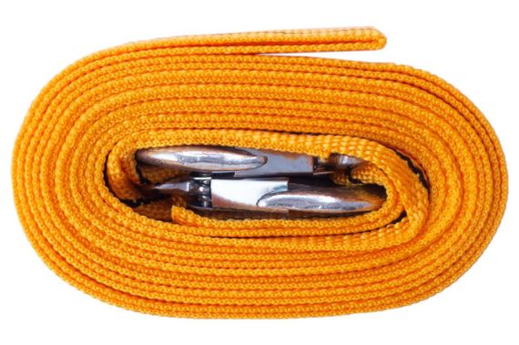 Трос буксировочный 4.5м*50мм 3т (крюк) (пакет) СИЛА | Зображення 1