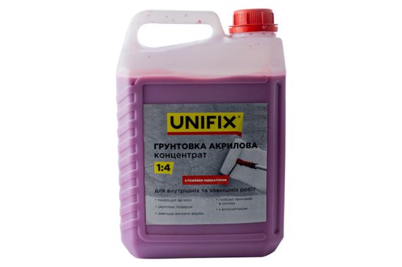 Грунтовка акриловая Unifix - 5 кг x 1:4 концентрат с индикатором (951115)