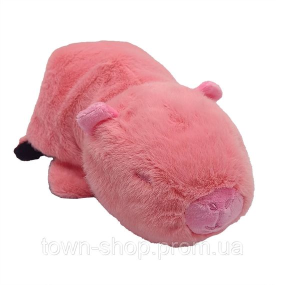 Детская мягкая игрушка Капибара-Панда KPR-PND(Pink) двусторонняя 22 см | Зображення 2