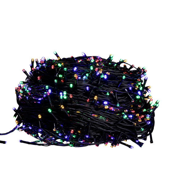 Гирлянда Рождественская фея уличная 100 (м) 1000 LED черный провод Мультиколор CF1000L100MBML | Зображення 3