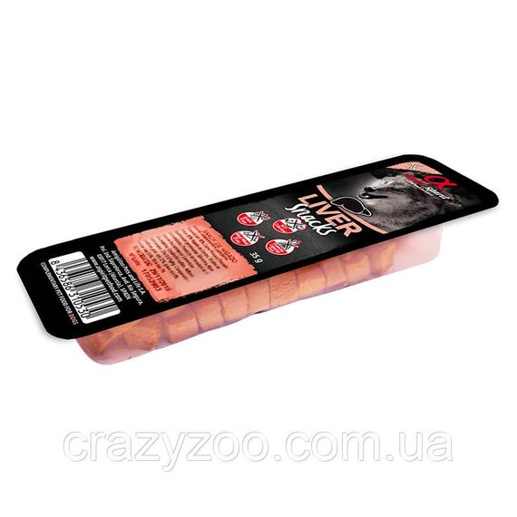 Ласощі для собак Alpha Spirit Dog Snacks Liver кубики з печінкою 35 г as4006335