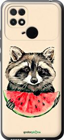 Чохол на Xiaomi Poco C40 Єнотик з кавуном "4605u-2701-2448"