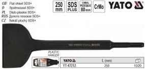 Зубило лопатка SDS+ l=250 мм 80 мм YATO-47212