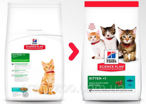 Сухой корм для котят Hill`s Kitten Tuna c тунцом 1.5 кг 607657 | Зображення 3