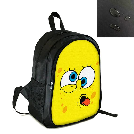 Рюкзак міський/шкільний 38×28см з принтом Губка Боб дитячий, підлітковий, спортивний (4122)