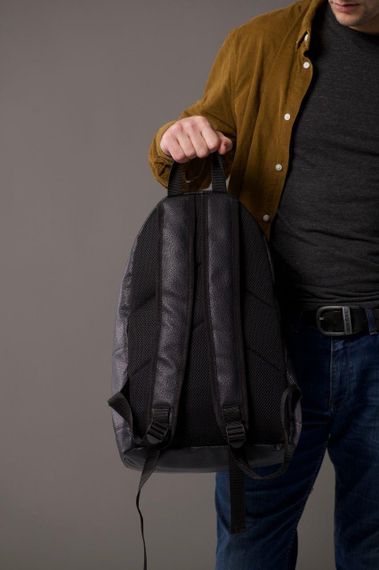 Стильний шкіряний міський, шкільний, спортивний, повсякденний рюкзак, портфель через плече (2 види) | Зображення 2