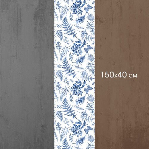Доріжка на стіл Рослини та метелики 150x40 см (DR__24A031) | Зображення 2