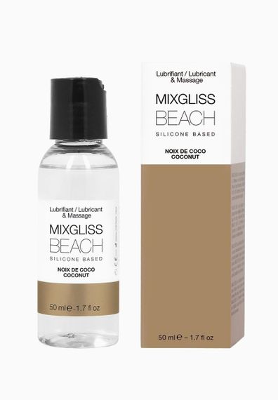 Лубрикант на силіконовій основі MixGliss BEACH - NOIX DE COCO (50 мл) з ароматом кокоса Sex Aura