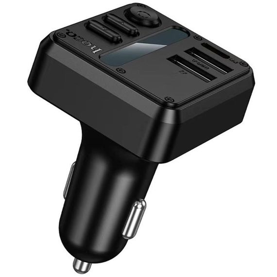 АЗП FM модулятор Hoco E89 Libre 45W (1USB-A/1C) Black | Зображення 4