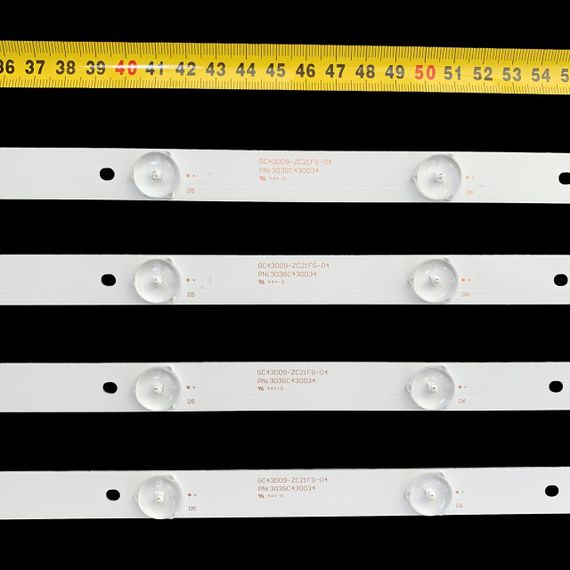 LED підсвітка TV 43" 9-led 824mm 3V GC43D09-ZC21FG-04 303GC430034 DLED43GC4X9 4шт. | Зображення 4