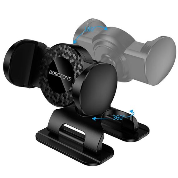 Автотримач Borofone BH142 Support pull clip (center console) Black | Зображення 4