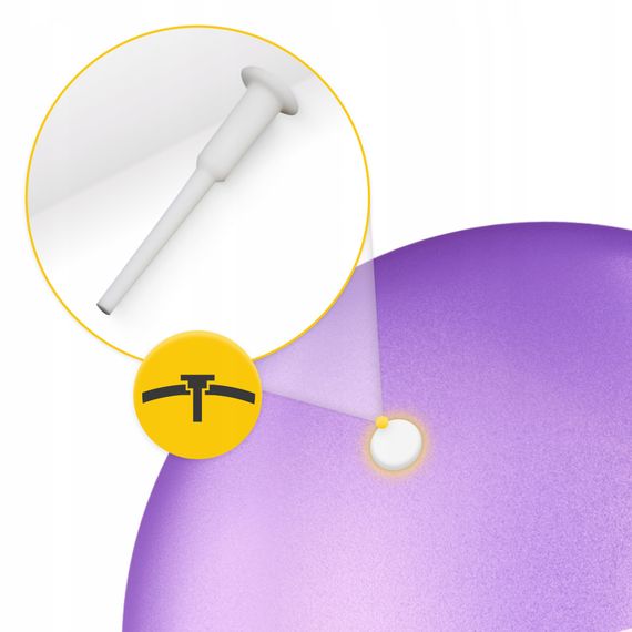 М'яч для пілатесу, йоги, реабілітації 4FIZJO 22 см Violet (P-5905973404860) | Зображення 4