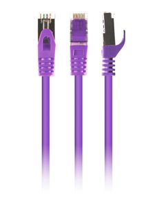 Патч корд Cablexpert PP6A-LSZHCU-V-3M, S/STP, литий, 50u" штекер із фіксатором, 3,0 м, пурпуровий