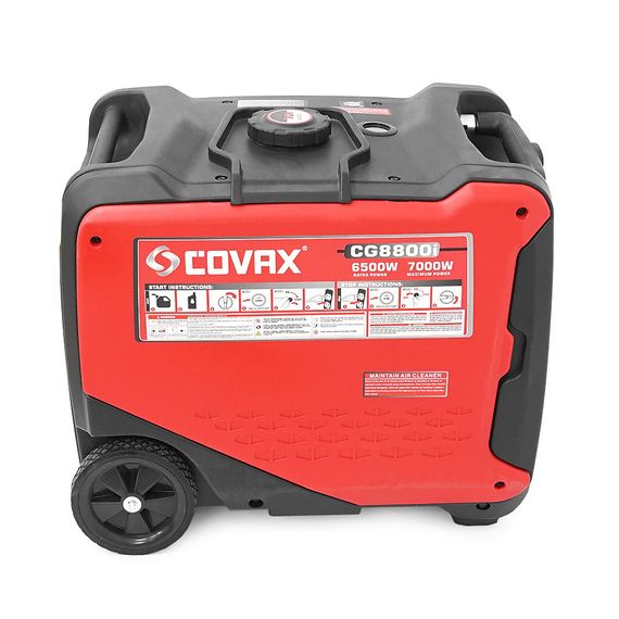 Генератор інверторний бензин COVAX CG8800i, 7.0kW, однофазний 220V, 50Hz, electrik starter, KM172Fi 4-stroke, бак 10L, | Зображення 4