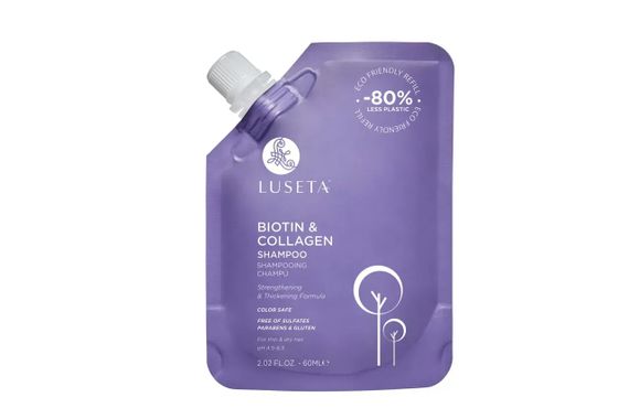 Набор для тонких и ломких волос с косметичкой Luseta Beauty Biotin-Collagen Jet-Set Hair Strengthen Kit | Зображення 1