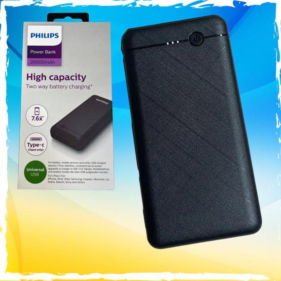 PowerBank Philips 20000 mAh. Павербанк філіпс 20000. Повербанк оригінал