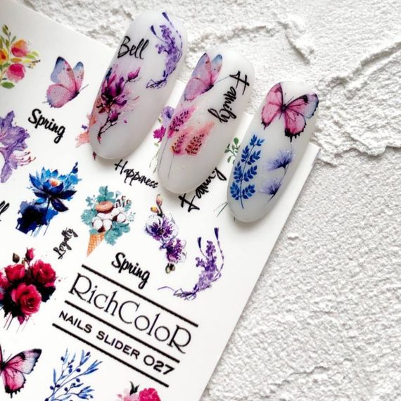 Рифлений слайдер RichColor 027 на водяній основі (6.5x9.5см)