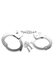 Металеві наручники FFS Beginner's Metal Cuffs Сріблясті One Size