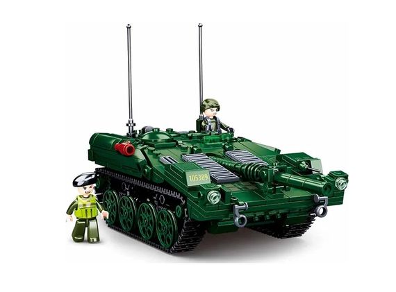 Конструктор M38-B1010 SLUBAN "Танк" 25,5см, фигурки, 692дет, в коробке (6903317468867) | Зображення 2