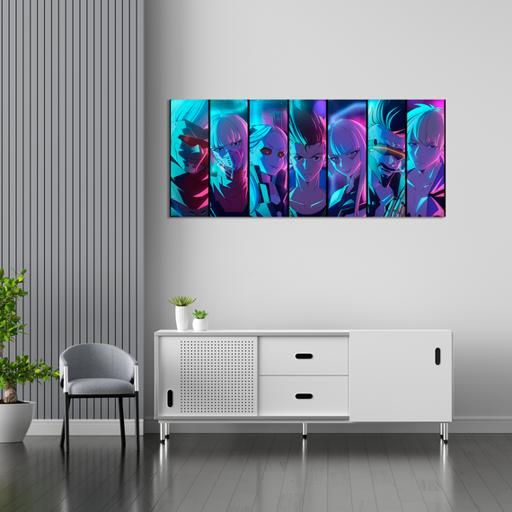 Плакат-постер з принтом Кавун Cyberpunk Edgerunners Кіберпанк Ті, що біжать по краю А0 ПЛ000756 (А0)