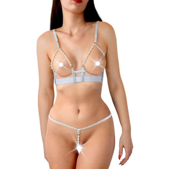 Сексуальний набір білизни Art of Sex - Sweet Angel, колір білий, XS-M