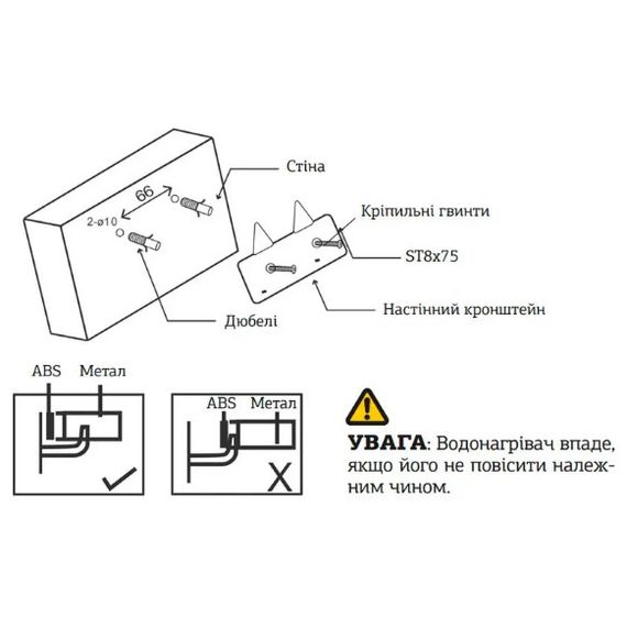 Водонагрівач Mixxus EWH-0530 Small Over 30 л над мийкою, 1500 Вт, "мокрий" ТЕН, вертикальний, квадратний, білий (WH0005) | Зображення 4