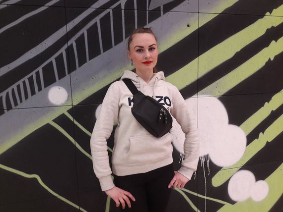 Сумка на пояс бананка Sambag Tirso MTH чорна 31 х 12 х 5 см (80131001) | Зображення 3