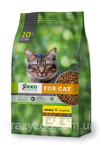 Сухой корм для котов Ekko гранула с курицей 10 кг 4820249130025