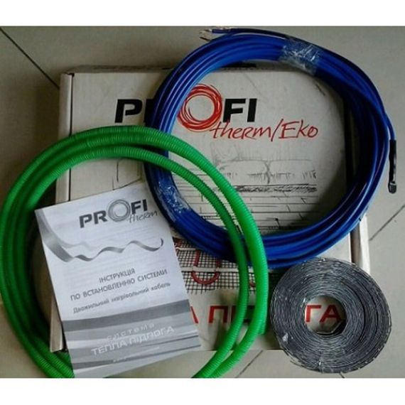 Нагревательные секции из двужильного экранированного кабеля PROFI THERM Eko - 24 (400 Вт) 0,5м. | Зображення 2