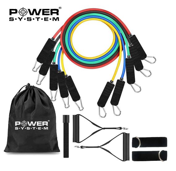 Набір трубчастих еспандерів Power System PS-4099 Total Expander Set 5шт. | Зображення 1
