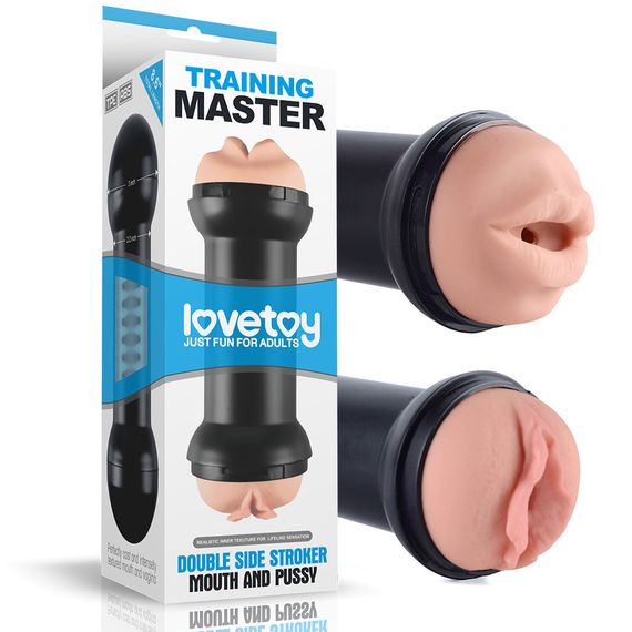 Мастурбатор - Traning Master Double Side Stroker Mouth And Pussy Sex Aura