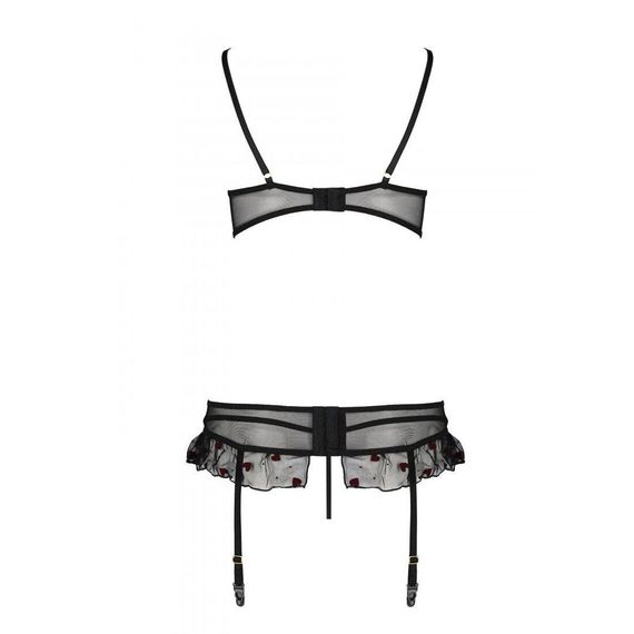Сексуальный комплект с поясом для чулок LOVELIA SET black XXL/XXXL - Passion | Зображення 5