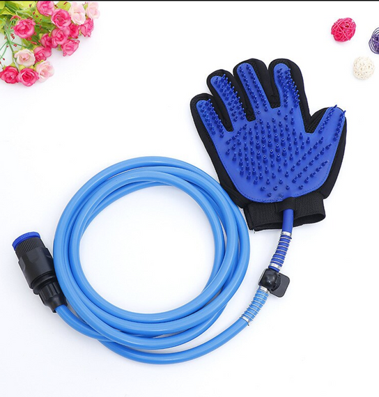 Перчатки силиконовые для домашних животных, регулируемая расческа для ванны, варежки для ванны для с