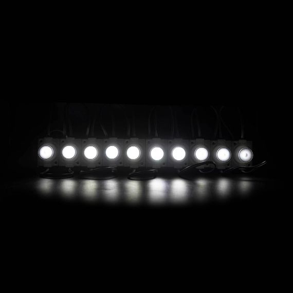 Світлодіодний модуль PROLUM Т1 SMD3030 1LED 12V 1 5W IP66 З лінзою Білий | Зображення 1